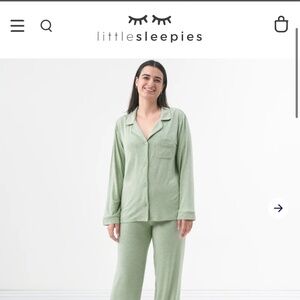 NWT: Little Sleepies - Heather Sage Women's Pajama Set